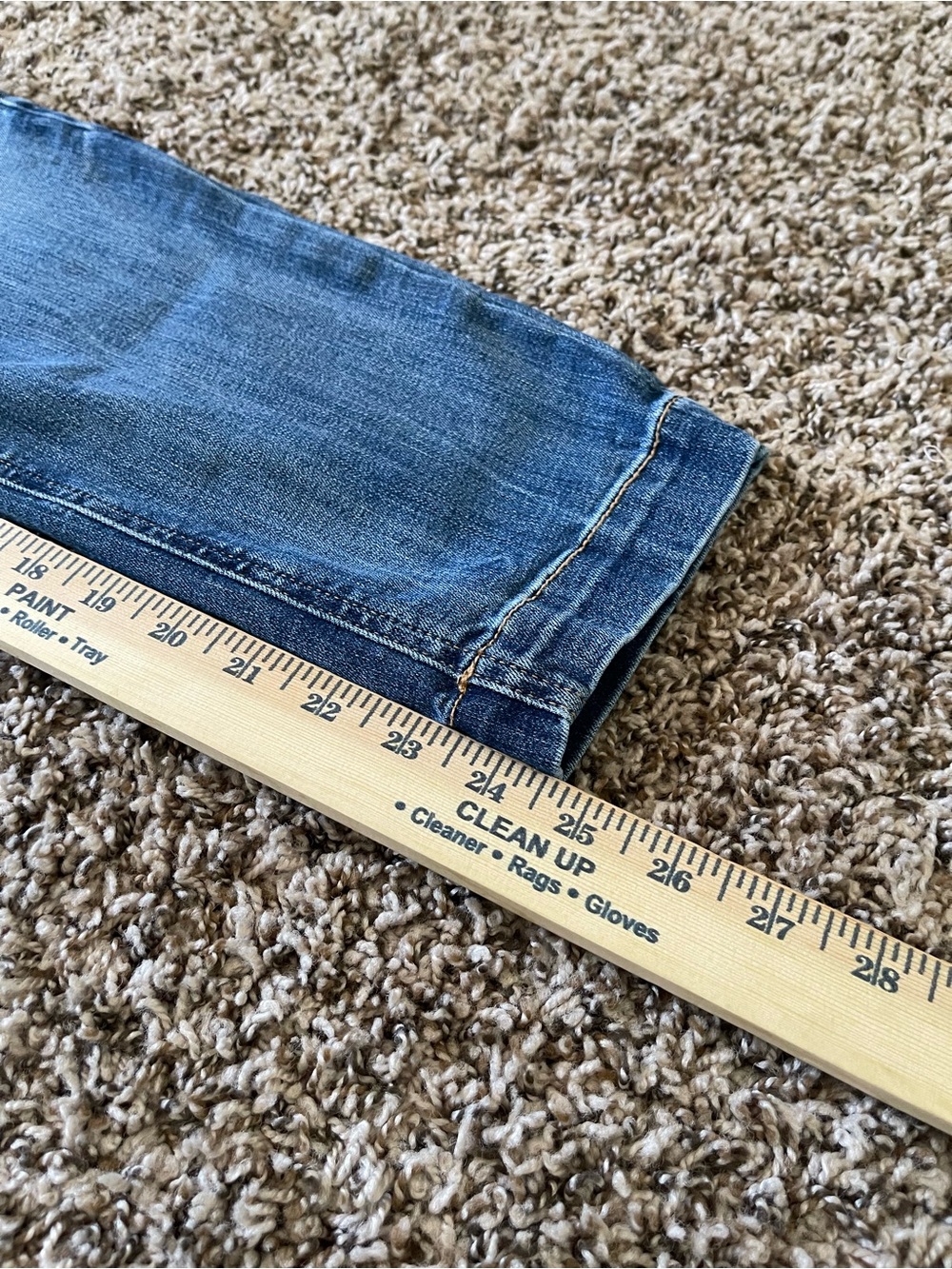 Anthropologie Pilcro High Rise Denim Legging Slim Jeans Button Fly Size 27 Blue - Picture 6 of 16